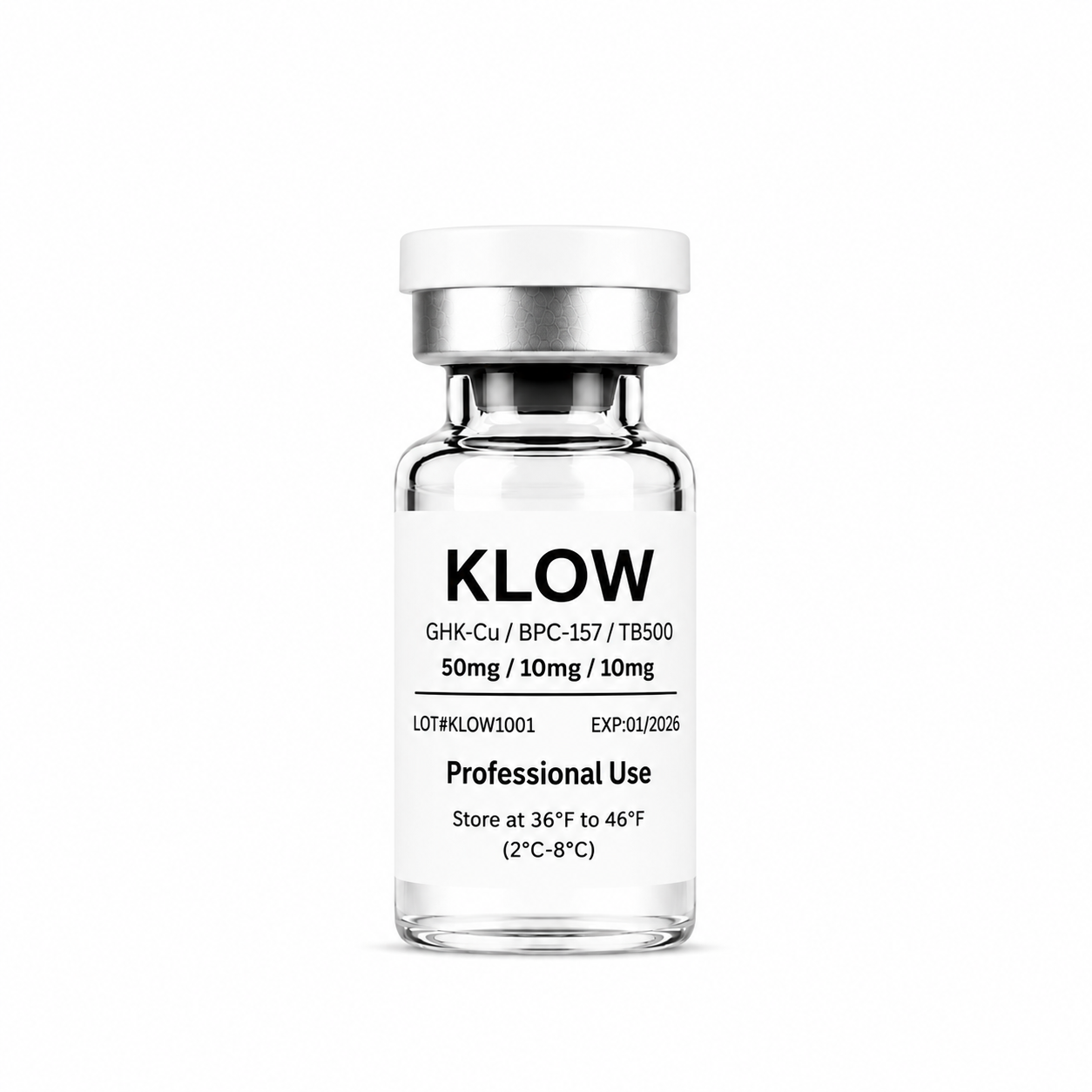 KLOW Ghk-Cu/BC-157/TB500/KPV 50/10/0/10mg
